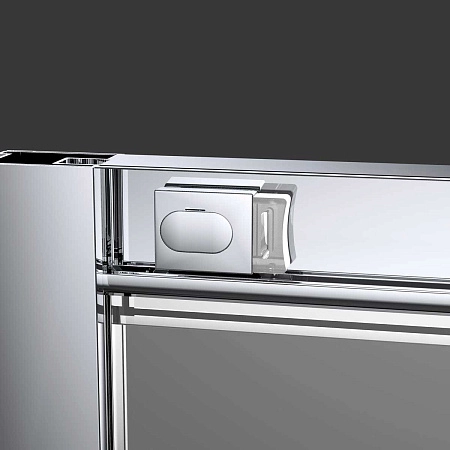 Душевая дверь Vincea Alpha VDS-3AL120CLGM, 1200, вороненая сталь, стекло прозрачное