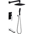 Душевая система Boheme Venturo 374-B-2 ЧЕРНЫЙ+ХРОМ Душевая система Boheme Venturo 374-B-2 ЧЕРНЫЙ+ХРОМ