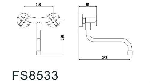 Смеситель для кухни Fmark (FS8533) Смеситель для кухни Fmark (FS8533)
