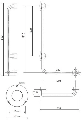 Поручень Bemeta HELP program 301112041 Поручень Bemeta HELP program 301112041