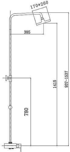 Душевая система Haiba HB2421 Душевая система Haiba HB2421