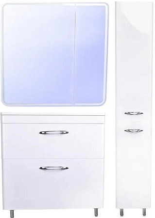 Зеркальный шкаф Style Line Каре 80x80 с подсветкой, сенсор на зеркале СС-00002276