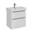 Тумба под раковину Lemark BUNO 70 см подвесная/напольная, серый/белый LM04B70T Тумба под раковину Lemark BUNO 70 см подвесная/напольная, серый/белый LM04B70T