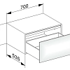 Тумба под раковину Keuco Edition 11 31322YY0100, 700х350х535 мм Тумба под раковину Keuco Edition 11 31322YY0100, 700х350х535 мм