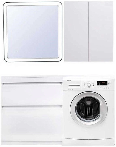 Тумба под раковину Style Line Даллас 150 2 ящика Люкс белая PLUS СС-00002303 Тумба под раковину Style Line Даллас 150 2 ящика Люкс белая PLUS СС-00002303