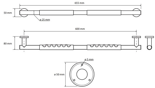 Поручень Bemeta OMEGA 104507681 Поручень Bemeta OMEGA 104507681
