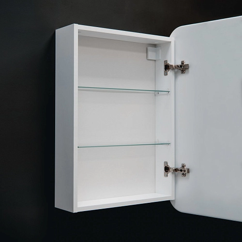 Зеркальный шкаф Silver mirrors Фиджи 50 с часами и сменой цвета (LED-00002361) Зеркальный шкаф Silver mirrors Фиджи 50 с часами и сменой цвета (LED-00002361)