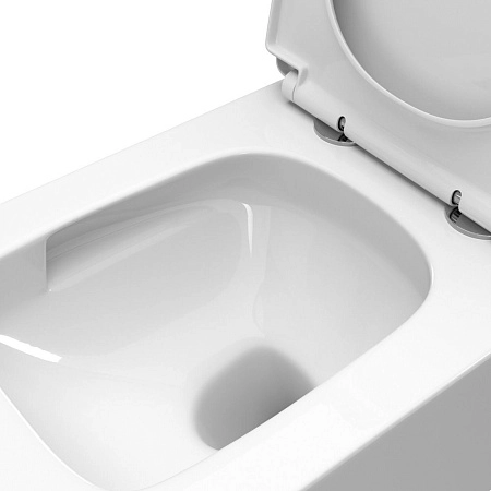 Унитаз подвесной BelBagno DUE-TOR BB5171CH-TOR/SC безободковый c сиденьем Унитаз подвесной BelBagno DUE-TOR BB5171CH-TOR/SC безободковый c сиденьем