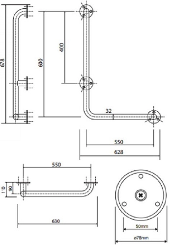 Поручень Bemeta HELP program 301112072 Поручень Bemeta HELP program 301112072