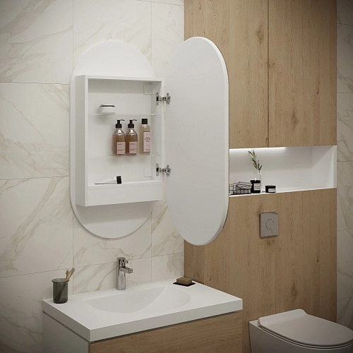 Зеркальный шкаф SILVER MIRRORS 500х1000 ЖК-часы, подогрев, сенс.выключатель Soho-WHITE (LED-00002671 Зеркальный шкаф SILVER MIRRORS 500х1000 ЖК-часы, подогрев, сенс.выключатель Soho-WHITE (LED-00002671