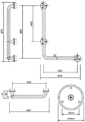 Поручень Bemeta HELP program 301112071 Поручень Bemeta HELP program 301112071