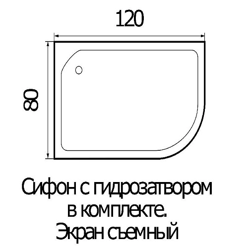 Душевая кабина River TEMZA 120/80/46 R ТН Душевая кабина River TEMZA 120/80/46 R ТН
