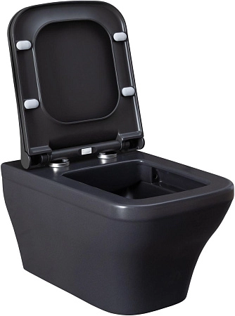 Унитаз подвесной Allen Brau Infinity 4.21011.AN с крышкой, антрацит