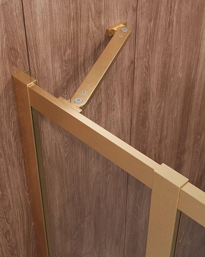 Душевой уголок CEZARES MOLVENO-R-22-100+30-C-BORO-IV цвет профиля брашированное золото стекло прозрачное 1300x1300 мм Душевой уголок CEZARES MOLVENO-R-22-100+30-C-BORO-IV цвет профиля брашированное золото стекло прозрачное 1300x1300 мм