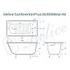 Ванна чугунная Delice Continental PLUS 100х70 с антискользящим покрытием DLR230642-AS Ванна чугунная Delice Continental PLUS 100х70 с антискользящим покрытием DLR230642-AS