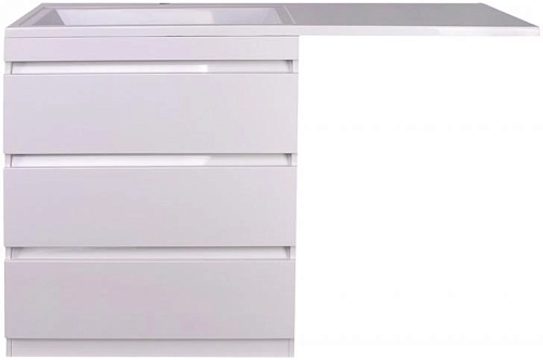 Тумба под раковину Style Line Даллас 150 3 ящика Люкс белая PLUS СС-00002305 Тумба под раковину Style Line Даллас 150 3 ящика Люкс белая PLUS СС-00002305