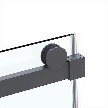 Душевая дверь Vincea Como Soft VDS-1CS110CLGM, 1100, вороненая сталь, стекло прозрачное