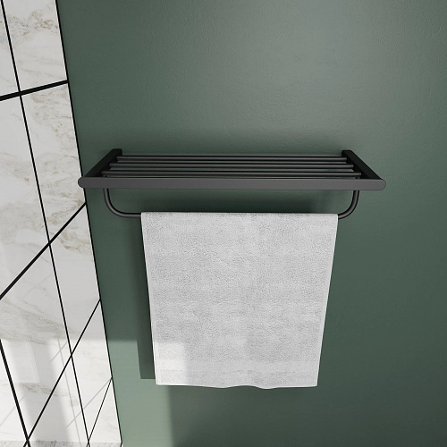 Полотенцедержатель Milacio Ultra (MCU.965.MB) настенная черный матовый Полотенцедержатель Milacio Ultra (MCU.965.MB) настенная черный матовый