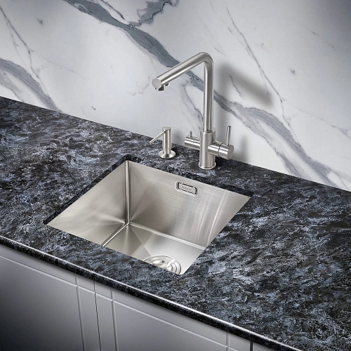 Кухонная мойка Milacio Denia 44 Steel (MC.77430) сталь нержавеющая Кухонная мойка Milacio Denia 44 Steel (MC.77430) сталь нержавеющая