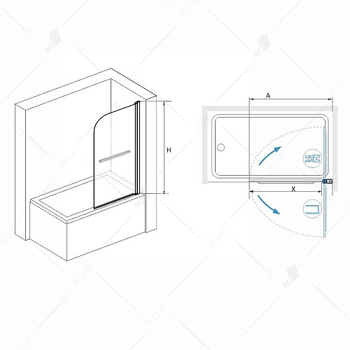 Шторка на ванну RGW Screens SC-15 06111508-11 Шторка на ванну RGW Screens SC-15 06111508-11
