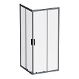 Душевой уголок AM.PM Gem W90G-403-9090BT 90x90 черный матовый, стекло прозрачное