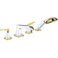 Смеситель на борт ванны Hansgrohe Metropol Classic 31441090, хром/под золото Смеситель на борт ванны Hansgrohe Metropol Classic 31441090, хром/под золото