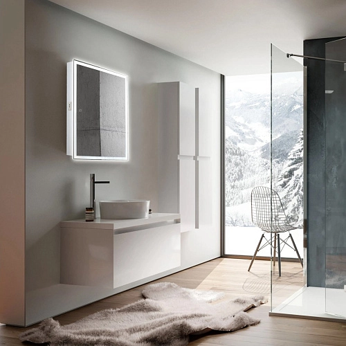 Зеркальный шкаф Silver mirrors Киото Flip 50 (LED-00002473) Зеркальный шкаф Silver mirrors Киото Flip 50 (LED-00002473)