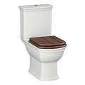 Унитаз напольный Opadiris Риспекто OS239722N белый, ободковый, сиденье светлый орех, крышка бачка керамика Унитаз напольный Opadiris Риспекто OS239722N белый, ободковый, сиденье светлый орех, крышка бачка керамика