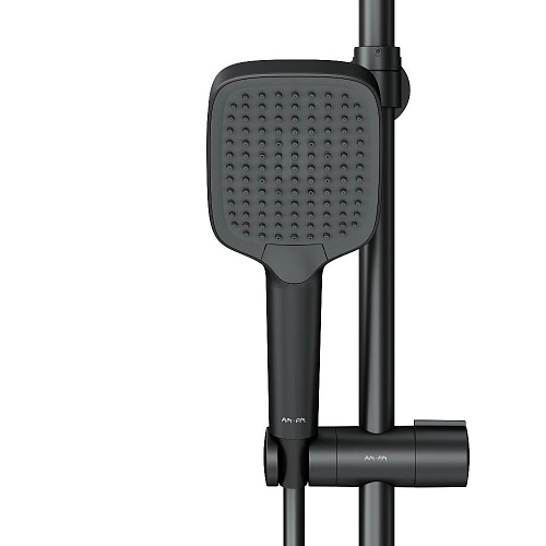 Душевая система AM.PM Func F078F422 с термостатом, черная Душевая система AM.PM Func F078F422 с термостатом, черная