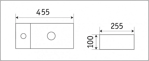 Раковина CeramaLux 9032C врезная, белый Раковина CeramaLux 9032C врезная, белый