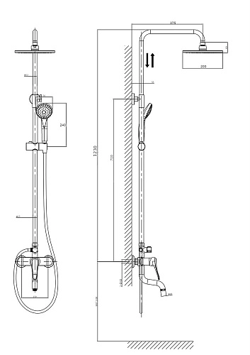 Душевая система RUSH Jawa (JA0735-40) Душевая система RUSH Jawa (JA0735-40)