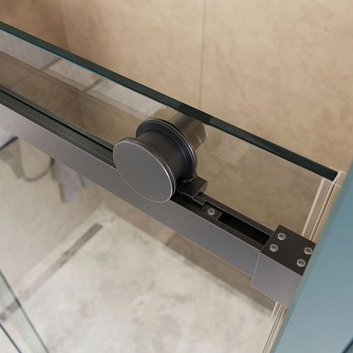 Душевая дверь BelBagno SOFT_CLOSE-2-BF-1-110-C-GM 110 см, профиль оружейная сталь, стекло прозрачное Душевая дверь BelBagno SOFT_CLOSE-2-BF-1-110-C-GM 110 см, профиль оружейная сталь, стекло прозрачное