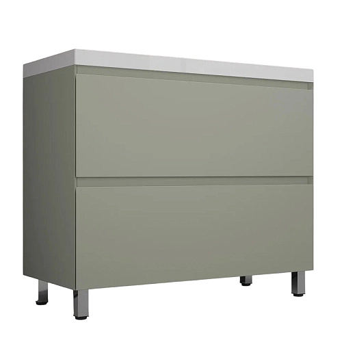 Тумба под раковину Style Line Манхэттен 100 см ЛС-00002370 напольная, олива Тумба под раковину Style Line Манхэттен 100 см ЛС-00002370 напольная, олива