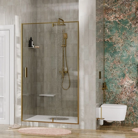 Душевая дверь WasserKRAFT Aisch 55P05 золото