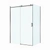 Душевой уголок BelBagno SOFT_CLOSE-2-AH-1-140/80-C-GM 140x80 см, профиль оружейная сталь, стекло прозрачное