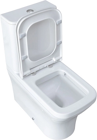 Чаша напольного унитаза Allen Brau Infinity 4.21012.20 с крышкой, белый глянец
