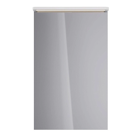 Зеркальный шкаф Lemark ZENON 50х80 см петли слева, с козырьком-подсветкой, с розеткой, белый LM50ZS-Z