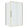 Душевой уголок Niagara Nova NG-44-11ASG-A90SG-34 (110х90х195) прямоугольник, раздвижная, золото сатин, стекло прозрачное
