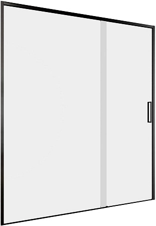 Душевая дверь Aquanet Pleasure Evo 160 AE65-N160-BT профиль черный, прозрачное стекло