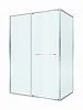 Душевой уголок CEZARES LUX-AH-FS-11-140/90-C-CR 140x90 см, профиль хром, стекло прозрачное