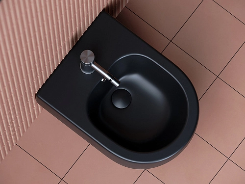 Биде подвесное Ceramica Nova PLAY CN3002MB черный матовый Биде подвесное Ceramica Nova PLAY CN3002MB черный матовый