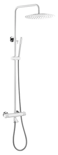 Душевая система Boheme UNO 468-T-WCR с термостатом белый хром Душевая система Boheme UNO 468-T-WCR с термостатом белый хром