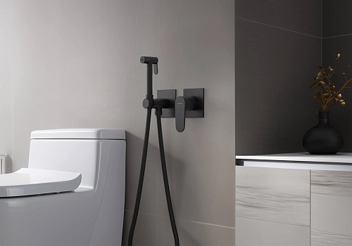 Гигиенический душ Aquatek ОБЕРОН AQ1220MB Черный матовый, встраиваемый Гигиенический душ Aquatek ОБЕРОН AQ1220MB Черный матовый, встраиваемый