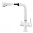 Смеситель для кухни Milacio Ultra 561 (MCU.561.WH) под фильтр, белый с вытяжной лейкой Смеситель для кухни Milacio Ultra 561 (MCU.561.WH) под фильтр, белый с вытяжной лейкой