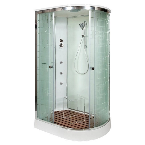 Душевая кабина Dto EM1512L (EM1512LGM+EL) 120x80 см с гидромассажем и электрикой Душевая кабина Dto EM1512L (EM1512LGM+EL) 120x80 см с гидромассажем и электрикой