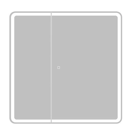 Зеркальный шкаф SPC-MAR-800/800-2A-LED-TCH 12W220-240V 800x800x150 с подсветкой и сенсорным выключателем