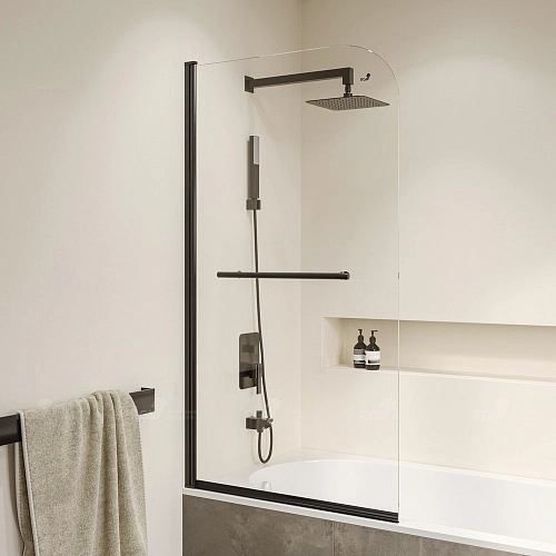 Шторка на ванну RGW Screens SC-114B 800 мм Easy Clean черный Шторка на ванну RGW Screens SC-114B 800 мм Easy Clean черный