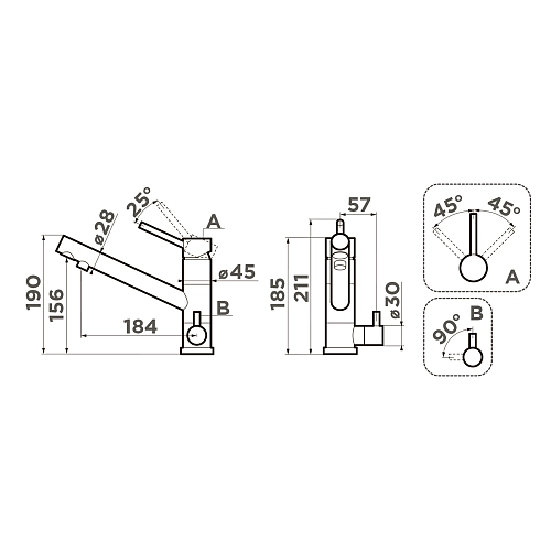 Смеситель для кухни Omoikiri Tonami-EV 4994063 Смеситель для кухни Omoikiri Tonami-EV 4994063