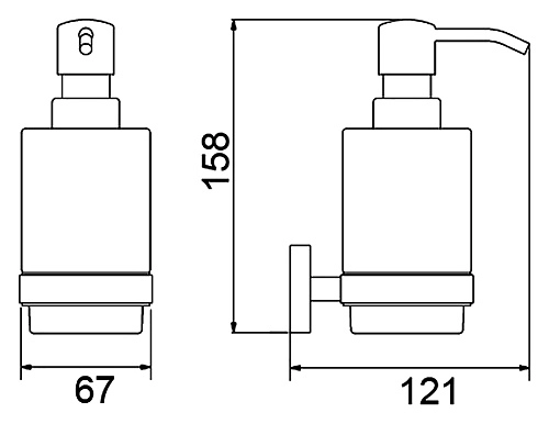 Дозатор жидкого мыла Timo Saona 13039/19 розовое золото Дозатор жидкого мыла Timo Saona 13039/19 розовое золото