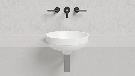 Раковина Salini MAREA 03 1802203M 415x415 полувстраиваемая S-Stone